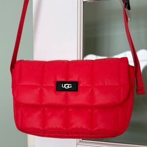UGG Vibrant Red Quilted Crossbody Bag